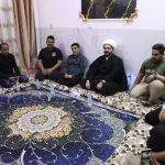 Sheikh Khazali affirmed that his heroic stances will remain a beacon for future generations ... During his visit to the family of martyr Adnan Taj Shalal. 2 الخزعلي زيارة عوائل الشهداء